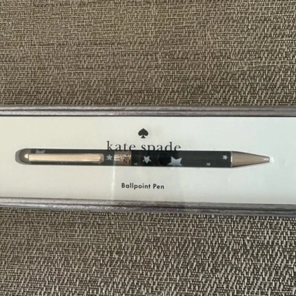 Kate Spade Black and Gold Ballpoint Pen